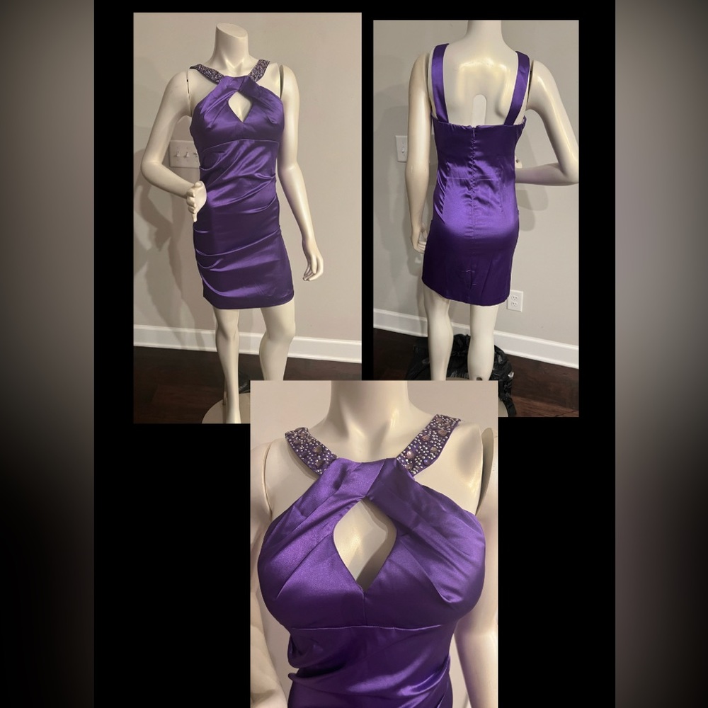 GabriellaRochas Beautiful Jeweled Purple Dress, Size 5/6